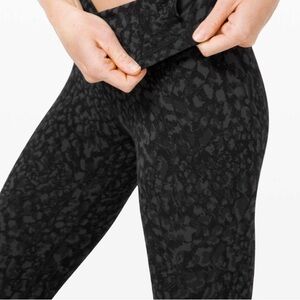 Lululemon Align Pant II 25" Wild Thing Camo Deep Coal - Size 6